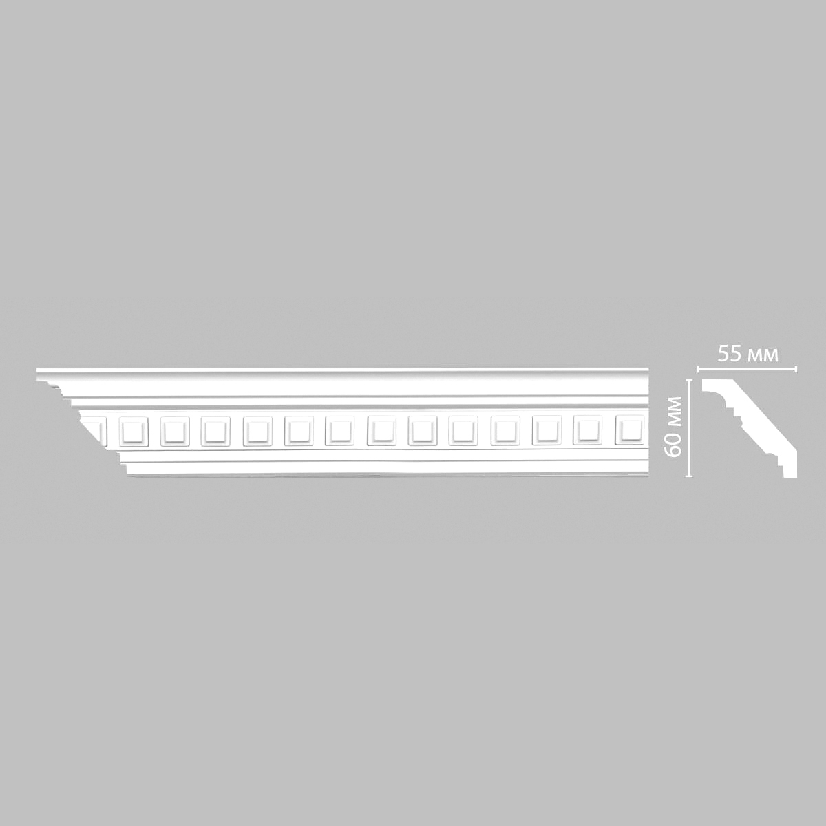 Плинтус потолочный с рисунком DECOMASTER 95126 (60*55*2400мм)